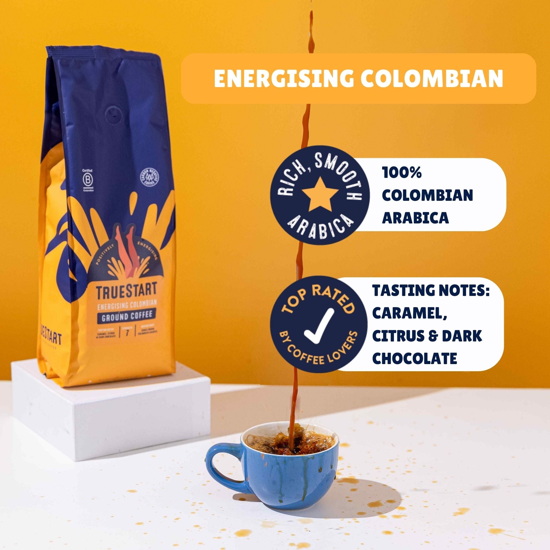 Smooth Colombian Ground Coffee