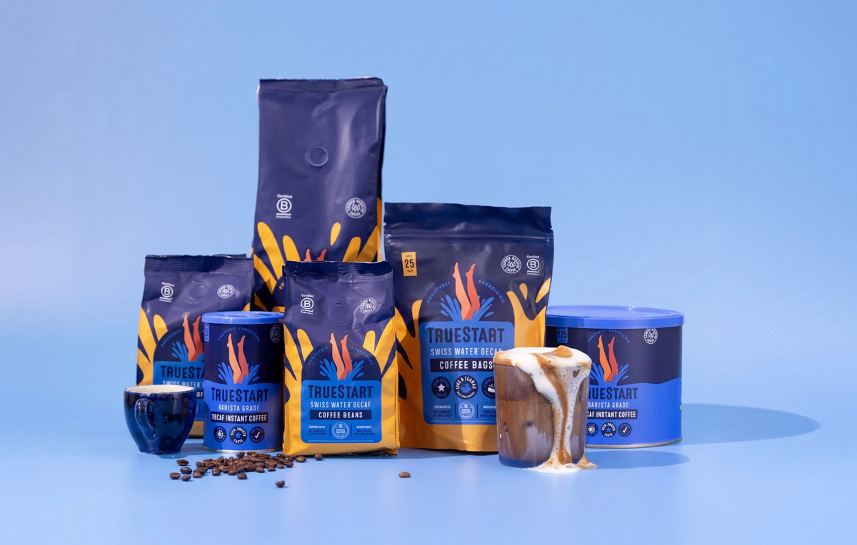 TrueStart Decaf coffee range